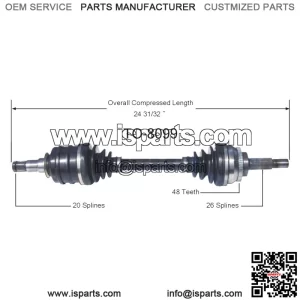 Front Driver Left CV Axle Shaft TO-8099 For Toyota Celica GT GTS FWD (For: Toyota)