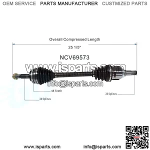 Front Left CV Axle Shaft Assembly For 2000-2003 Toyota Echo with ABS Scion 1.5L (For: Toyota)