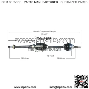 CV Joint Axle Shaft Assembly Front Passenger Right For Toyota RAV4 Scion TC C5 (For: Toyota)