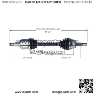 Front Driver Left CV Axle Shaft TO-8078 (For: Toyota)