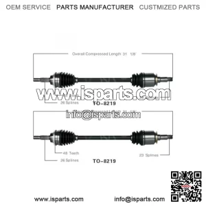Rear Right CV Axle Shaft 2x for 2004 till 2007 Toyota Highlander (For: Toyota)