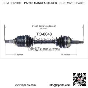 Front Right Passenger CV Axle Joint Shaft For 1986 1987 1988 1989 Toyota Celica (For: Toyota)