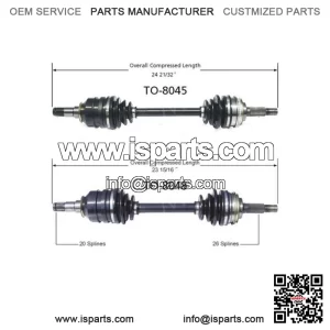 Front Left Front Right 2Of CV Axle Shaft For Toyota Celica 1986-1989 (For: Toyota)
