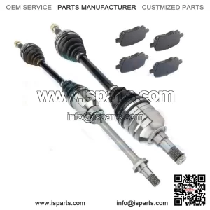 Front CV Axle Shaft & Brake Ceramic Pads for Toyota Solara SE 2.2L 1999-2001 (For: Toyota)