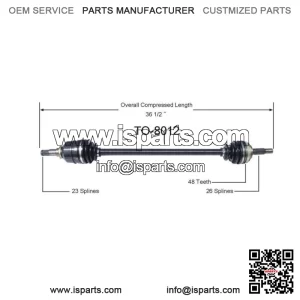 1990-2002Toyota/Chevrolet/Geo CV Drive Axle Shaft TO-8012 (For: Toyota)