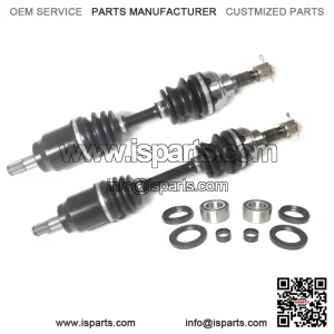 Set of Front Axles & Wheel Bearing Kits for Honda Foreman 450 1998-2004