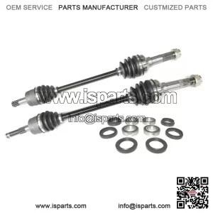 Set of Front Axles & Wheel Bearing Kits for Yamaha Rhino 450 / 660 04-09