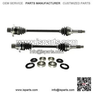 Pair of Rear Axles with Bearings for Yamaha Rhino 700 2008-2013