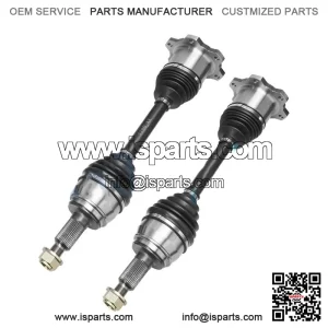 Pair Front CV Axle Shafts for Chevy Silverado GMC Sierra 1500 Tahoe Yukon 6-Lug