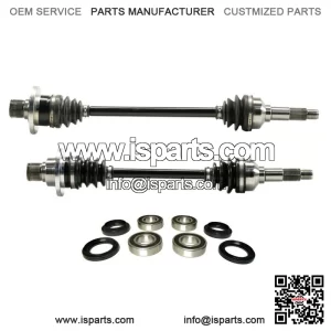 Rear Axle Pair with Wheel Bearing Kits for Yamaha Rhino 450 & 660 2004-2009