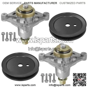 42" Deck Spindles with 4.8" OD Pulley for Hustler Raptor / Dash XD 604214 603987