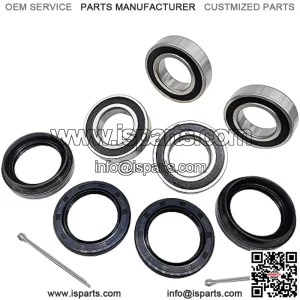 Front Wheel Bearing Seal Kits for Suzuki Quadrunner 250 500 Vinson 500 King Quad 250 300 400 Eiger 400 LT-F500F LT-A500F LT-F400 LT-F400F LT-4WD LTF-250 LT-F250F LTF300F LTF400F