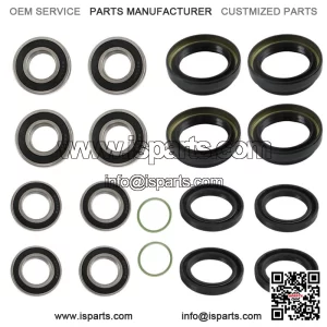 Front Rear Wheel Bearings Seals Kits For Yamaha Rhino 450 2006-2009 (Fits: Yamaha Rhino 660)