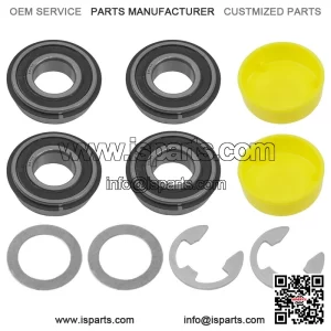 M96706 AM102888 M129036 24H1447 Front Wheel Bearing Kit For John Deere X540 X590