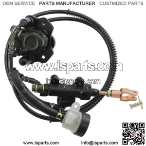 Rear Hydraulic Brake Assembly Caliper Master Cylinder Kit Go Kart Golf Cart ATV