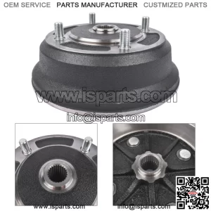 Front Brake Drum for Kawasaki Mule 3000 3010 4000 4010 Gas Diesel 2001-2008 (For: More than one vehicle)