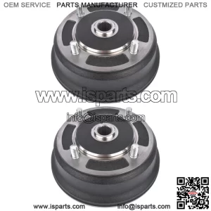 2X Front Brake Drums For Kawasaki Mule 3000 3010 3020 4000 4010 KAF620J 4x4 (For: More than one vehicle)