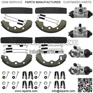 Wheel Cylinder Brake Shoe Front Rear All for Kawasaki Mule 3000 3010 3020 4000 4010 KAF620 KAF950 Diesel 2001-2021 43092-1053 43092-1054 41048-1132 41048-1133