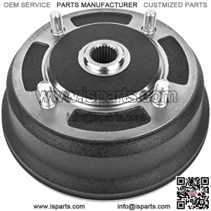 Bicos 41038-1345 41038-0034 Front Brake Drum with Bolts Fits for Kawasaki Mule 3000 3010 4000 4010 2001-2008 Replaces 41038-7501