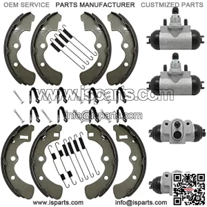Wheel Cylinder Brake Shoe Front Rear All for Kawasaki Mule 2520 2510 2500 2030 2020 2010 1000 Diesel KAF450 KAF540 KAF620 KAF950 1988-2000 43092-1053 43092-1054 41048-1078 41048-1079