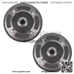 2X Front Brake Drums for Kawasaki Mule 3000 3010 4000 4010 Gas Diesel 2001-2008