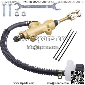 Universal Rear Brake Master Cylinder Compatible with 70cc 90cc 110cc 125cc ATV/Chinese Dirt Bike/Yerf Dog 150cc Arctic Cat 700 EFI 2006 Roketa Taotao Yard Card 150cc Go Karts(GOLD)