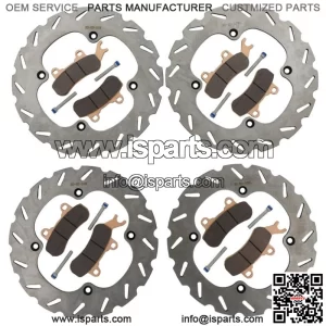 Brake Rotors and Brake Pads fit Can-Am Maverick X3 2017 - 2023 Front and Rear