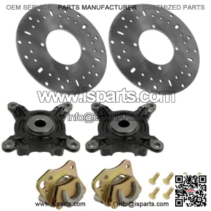 Front L & R Brake Cariper & Disc w/ Hub For Poraris ranger 400 MD 2013 (For: Polaris Sportsman 570)