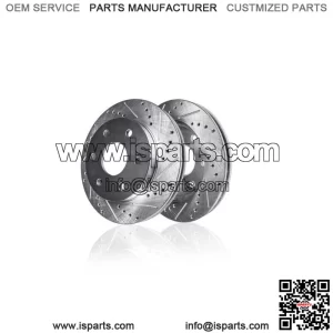 Rear Drilled Disc Rotors for Silverado 1500 LTD Tahoe Sierra 1500 Suburban Yukon (For: Chevrolet Silverado 1500)