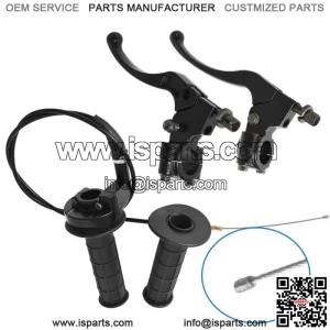 7/8" Handlebar Grip Throttle Cable Clutch Brake Lever For Honda Baja Doodlebug