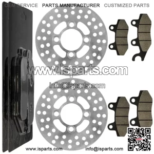 2 Front Brake Disc Rotor Pad for Yamaha Raptor 700 YFM700R YFM700 R 2006-2012 (For: Yamaha Raptor 700)