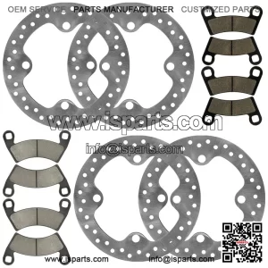 Front And Rear Brake Discs and Pads For Polaris General 1000 XP 1000 2020-2024