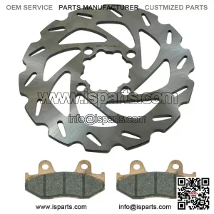 Rear Wave Disc Brake Rotor & Pads for Yamaha YFZ450, YFZ450R & YFZ450X 2006-2023