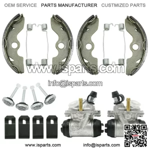 Front Brake Wheel Cylinders w/Shoes for Honda FourTrax 300 TRX300 2x4 1993-2000