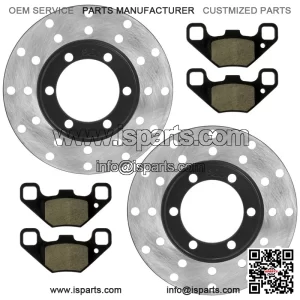 0454412 Front Brake Disc & Pads For Polaris RZR 170 2009-21 Left & Right