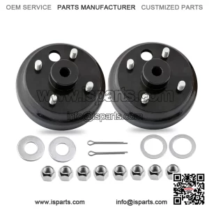 EZGO TXT Brake Drum/Hub Assembly with Lug Nuts for 1982-up Electric & 1982-1993 2 Cycle Gas Golf Cart Models Replaces OEM # 19186-G1P, 17298-G1, 17082-G2, 24-Teeth Star