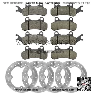 Can-Am Maverick/Max X3 2017 Front & Rear Brake Rotors w/Brake Pads
