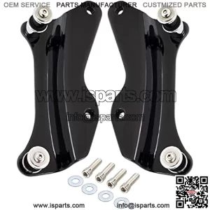 Black 4 Point Docking Hardware Kit Compatible for Harley Davidson Touring Street Glide Electra Glide Road King Road Glide 2014 2015 2016 2017 2018 2019 2020 2021 2022 2023