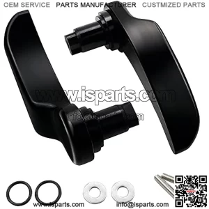 Black Saddlebag Latch Lever - Saddle Bag Lid Lifters Aluminum Compatible With Harley Davidson 2014-2022 2023 Street Glide Road King Special Road Glide Special Ultra Limited with Hard Bags