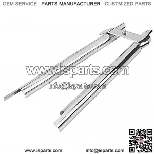 Chrome Front Frame Down Tube Covers for Harley Softail Fatboy Heritage Springer Deluxe FLSTN FLSTF FLST