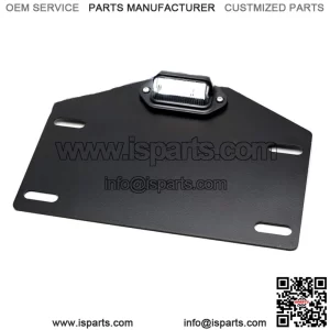 Steel Heavy Duty License Plate Holder + White LED Illumination Light For ATV UTV