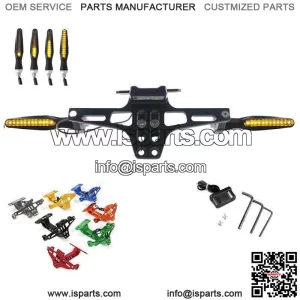 Motorcycle Holder License Plate Frame Turn Signal Lights For KT RC 250 15-19