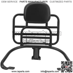 Acouto Motorcycle Sissy Bar Backrest for Sprint Primavera 150 Passenger Back Seat with Cushion Pad Rear Luggage Carrier Rack Modification