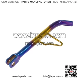 Universal Motorcycle Aluminum Foot Side Stand Adjustable Rod Sides Kickstand For LC135 Y15ZR Electric Dit Pit Bike