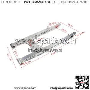 Top Quality Silver Modified Swing Arm Motorcycle Flat Fork Ebike CNC Rear Flat Fork