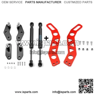 Door Latches Handles Red + Door Opener Kit For Can-Am Maverick X3 X3 Max 17-23