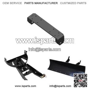 Black 72" Straight Blade Plow Kit For Can-Am Maverick X3 4x4 Turbo DPS 2017-2021