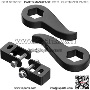 1-3" Torsion Bars Key Compatible with 2011-2019 Silverado GMC Sierra 2500HD 3500HD 4X4 with Shock Extender Brackets, Adjustable 1 to 3 Inch Forged Suspension Leveling Lift Kit