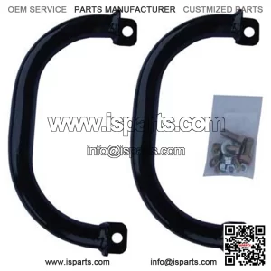 Set Of 2 Black Grab Handle Set Universal Fit