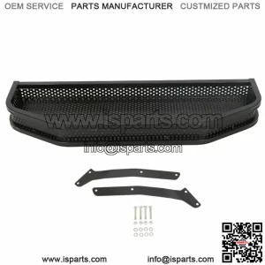 Front Clay Cargo Basket Black for EZGO TXT Golf Cart 1994+ w/ Mounting Brackets